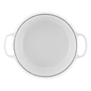 Panela Le Creuset Redonda Signature Branca com Pegador Dourado 1,3L 16cm